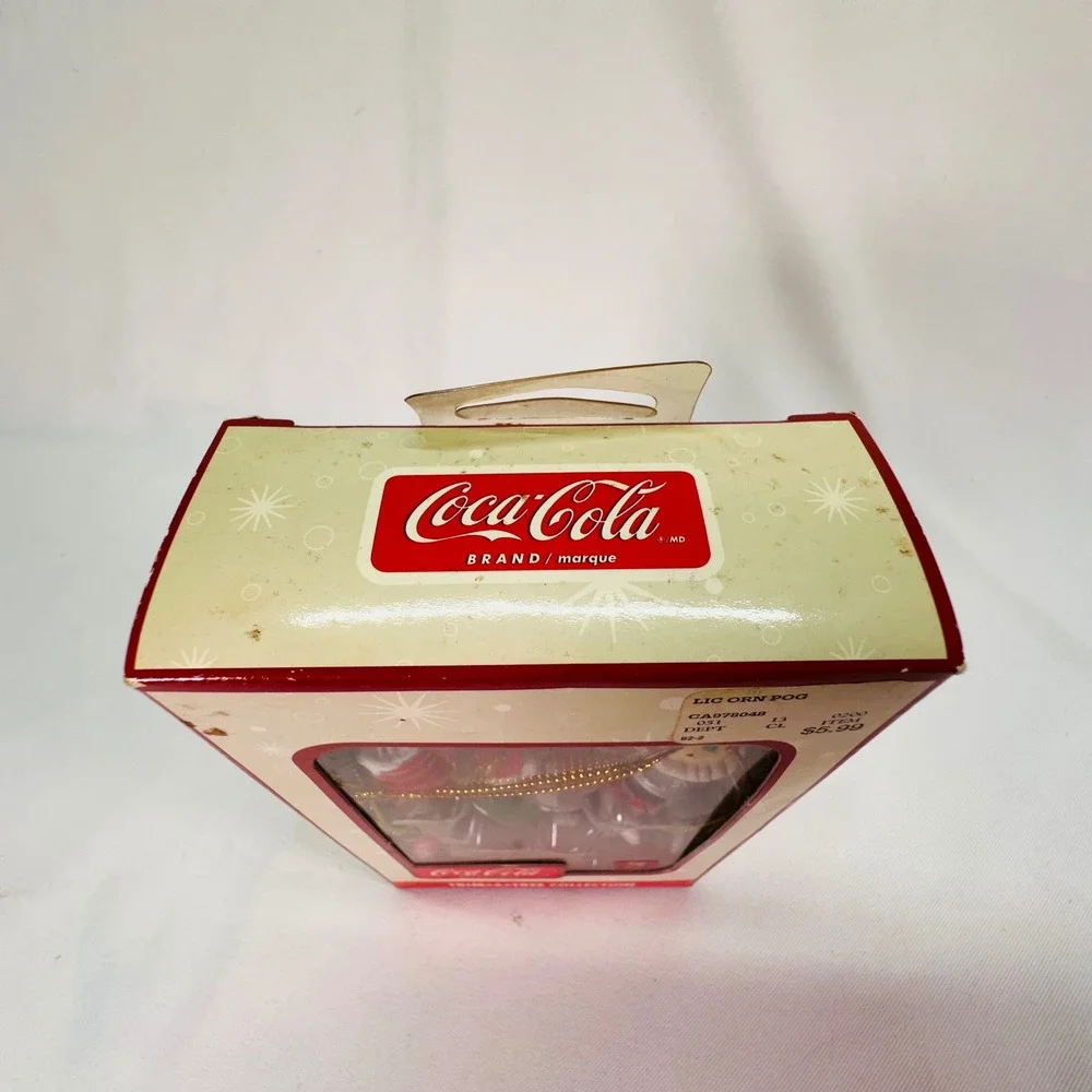 Vintage Coca-Cola Trim-A-Tree Collection 5 Piece Ornament Set Polar Bear Snowman